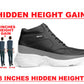 Men's 3 Inch Hidden Height Increasing Casual Outdoor Sneakers Boot in Eva Sole