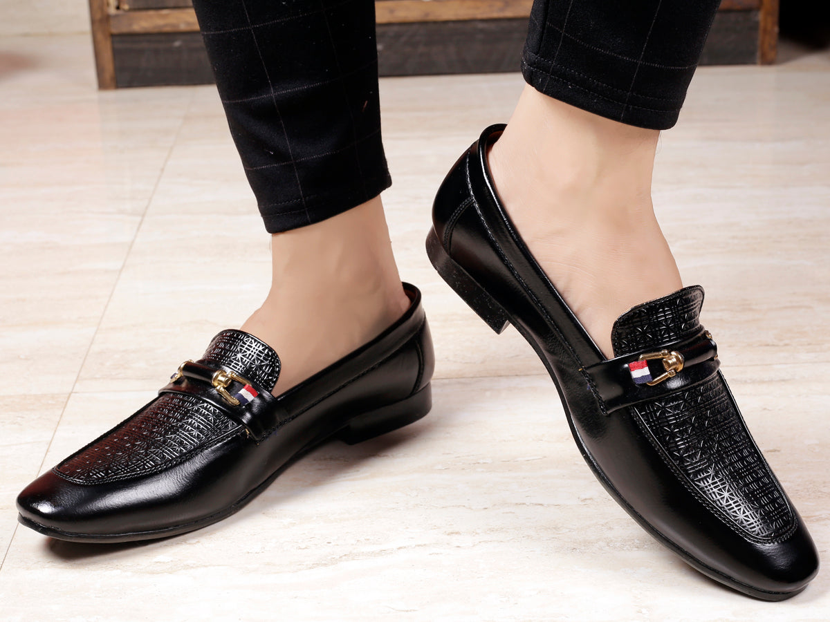 BXXY Men's Faux Leather Casual Mocassins Slip-on Shoe