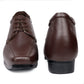 BXXY Men's 3 Inches Hidden Height Increasing Faux Leather Formal Derby Lace-up Elevator Shoes