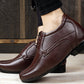 BXXY Men's 3 Inches Hidden Height Increasing Faux Leather Formal Derby Lace-up Elevator Shoes