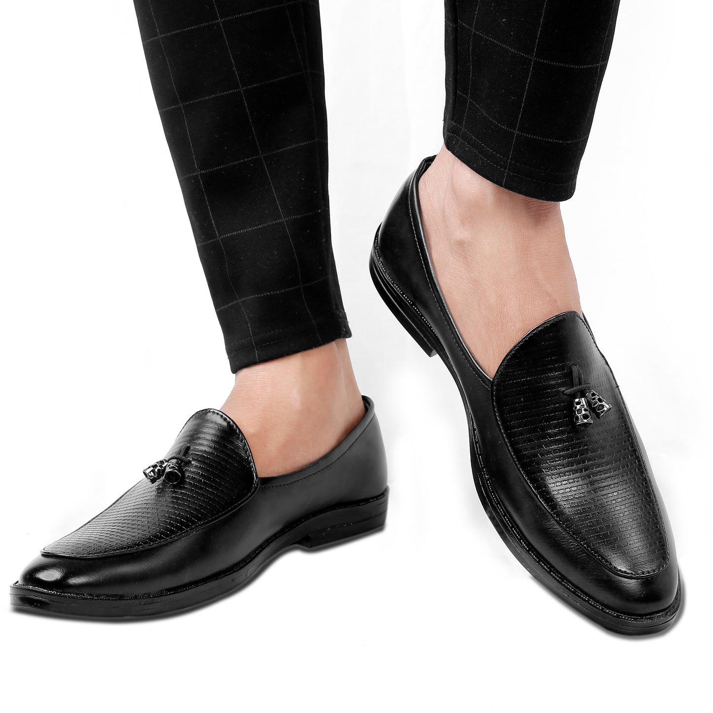 BXXY Men's Stylish Formal Faux Leather Mocassins Slip-On Shoes