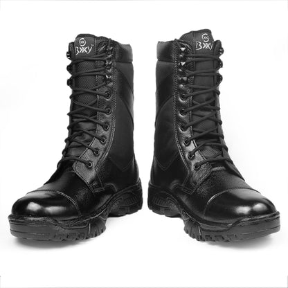 BXXY Men's Pure Leather Army Boots