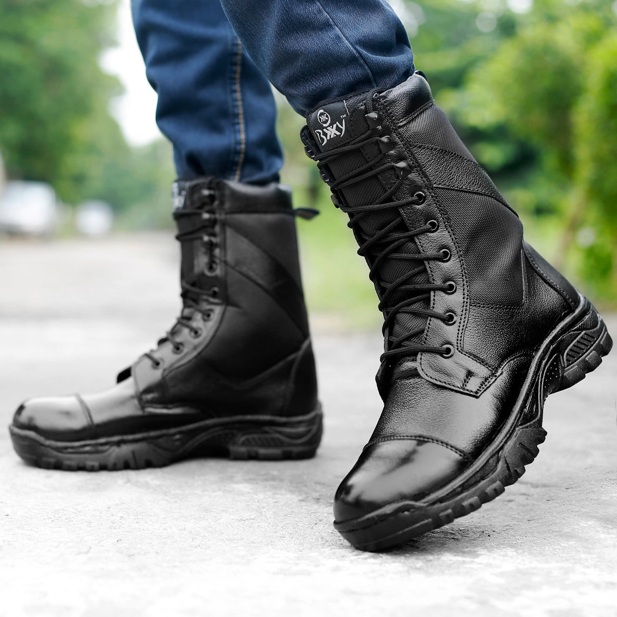 BXXY Men's Pure Leather Army Boots – BxxyShoes