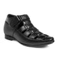BXXY 3 Inch (7.6 cm) Height Increasing Casual Leather Roman Sandals for All Occasions (Instant 3 Inches Hidden Height Gainer)
