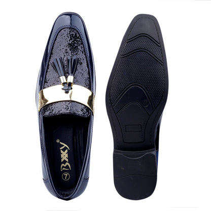 Bxxy's Faux Leather Partywear Slip-ons for Men