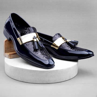 Bxxy's Faux Leather Partywear Slip-ons for Men