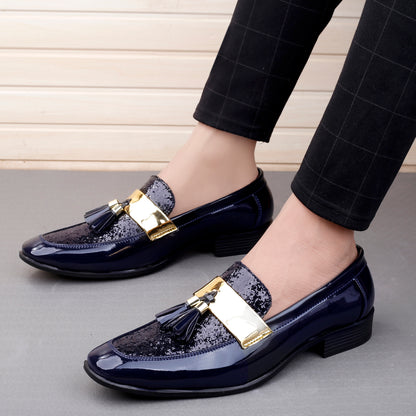 Bxxy's Faux Leather Partywear Slip-ons for Men