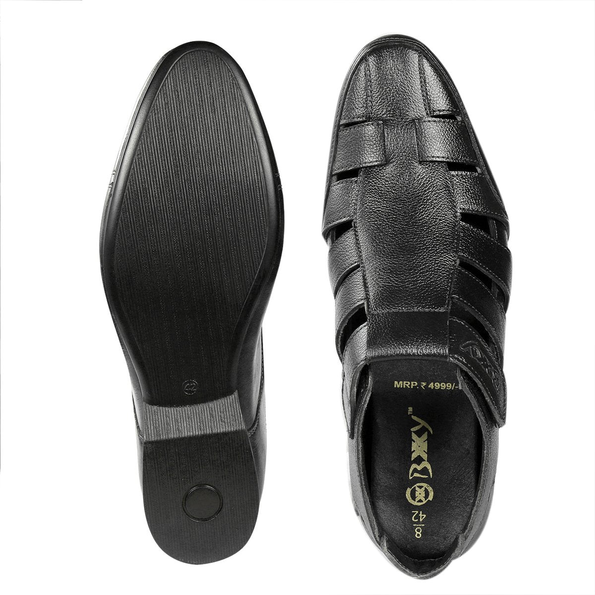 BXXY 3 Inch (7.6 cm) Hidden Height Increasing Casual Roman Sandals for Men