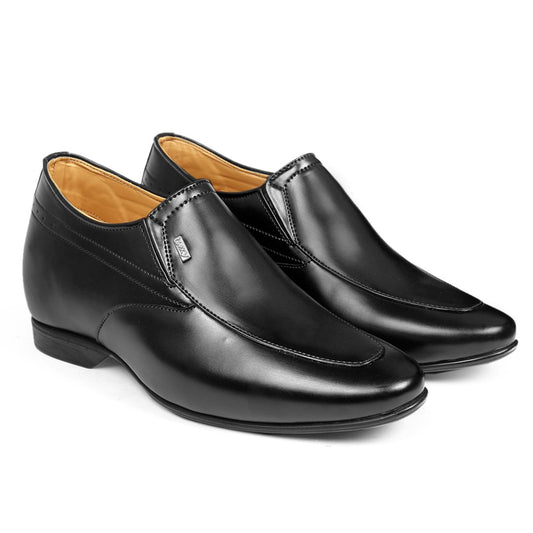 BXXY 9 cm (3.5 Inch) Height Increasing Dress Shoe Slip-on Formal Faux Leather Shoes