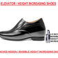 BXXY 9 cm (3.5 Inch) Hidden Height Increasing Faux Leather Material Slip-on Formal Shoes