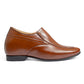 BXXY 9 cm (3.5 Inch) Hidden Height Increasing Faux Leather Material Slip-on Formal Shoes