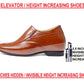 BXXY 9 cm (3.5 Inch) Hidden Height Increasing Faux Leather Material Slip-on Formal Shoes