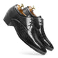 BXXY Men's Height Increasing Vegan Leather Casual Lace-up Shoes