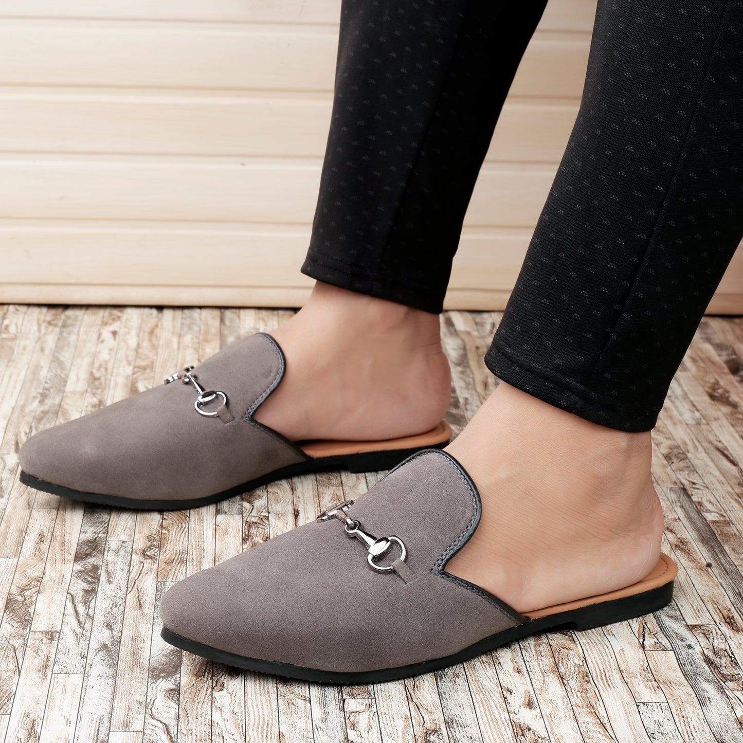 Bxxy Men's Suede Material Latest Stylish Slip-on Mules