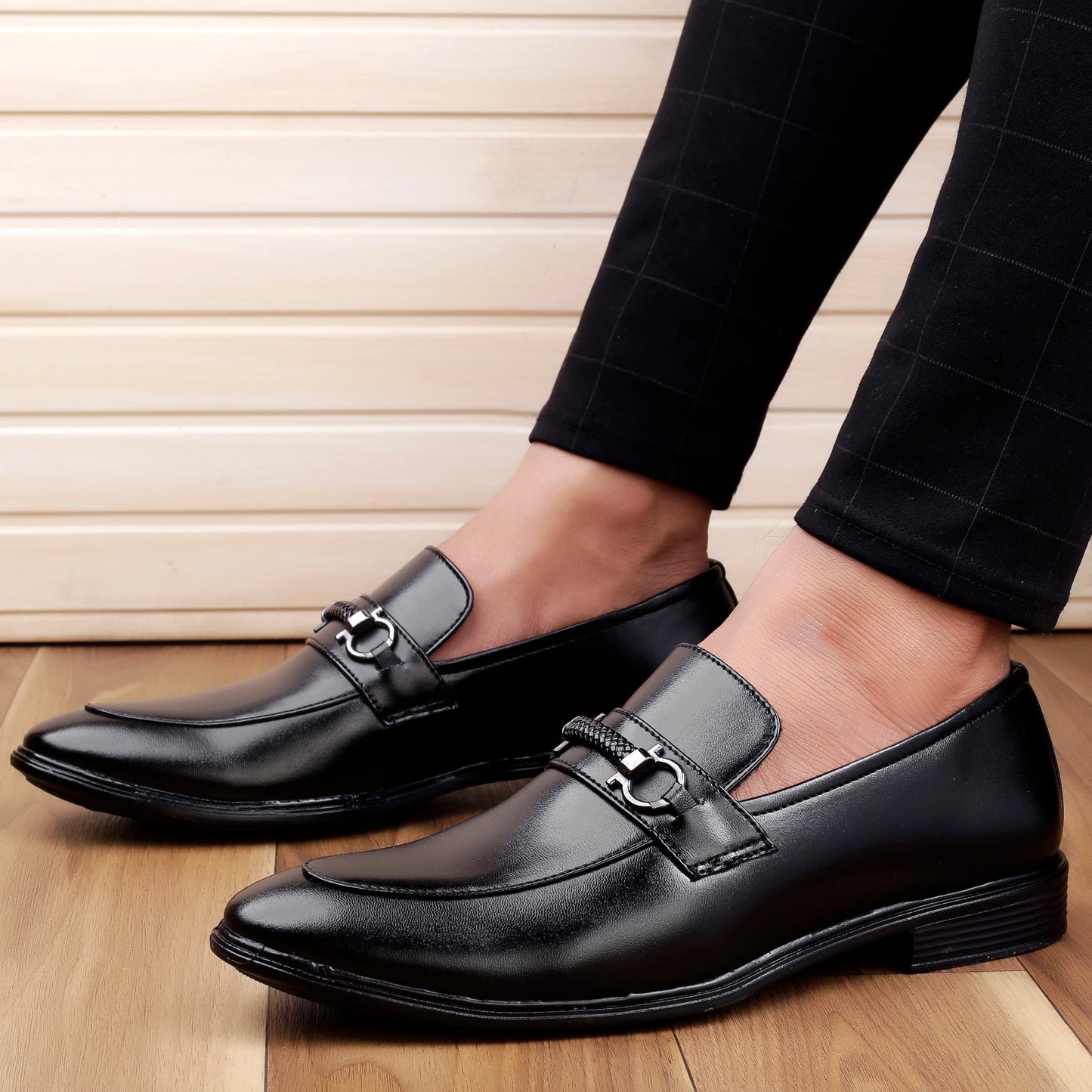 Bxxy's Faux Leather Partywear Slip-ons for Men
