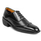 Men's Stylish Full Brouge Height Increasing  Lace-up Shoes