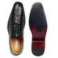 Men's Stylish Full Brouge Height Increasing  Lace-up Shoes