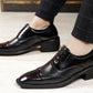 Men's Stylish Full Brouge Height Increasing  Lace-up Shoes