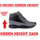 Bxxy's Men 3 Inch Hidden Height Increasing/Elevator Casual Lace-up Outdoor Sneaker Boot