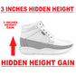 Bxxy's Men 3 Inch Hidden Height Increasing/Elevator Casual Lace-up Outdoor Sneaker Boot