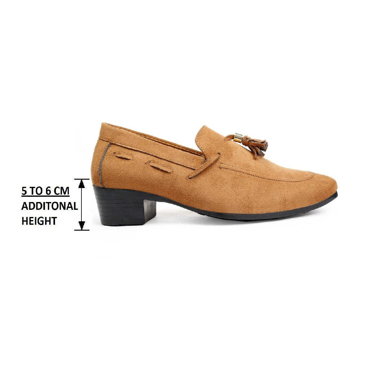 BXXY Mens Suede Height Increasing Casual Moccasins Shoes All Occasions