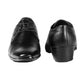 Men/s Height Increasing Derby Faux Upper Formal Wear Black Lace Up Shoes