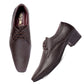 Men/s Height Increasing Derby Faux Upper Formal Wear Black Lace Up Shoes