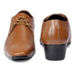 Men/s Height Increasing Derby Faux Upper Formal Wear Black Lace Up Shoes